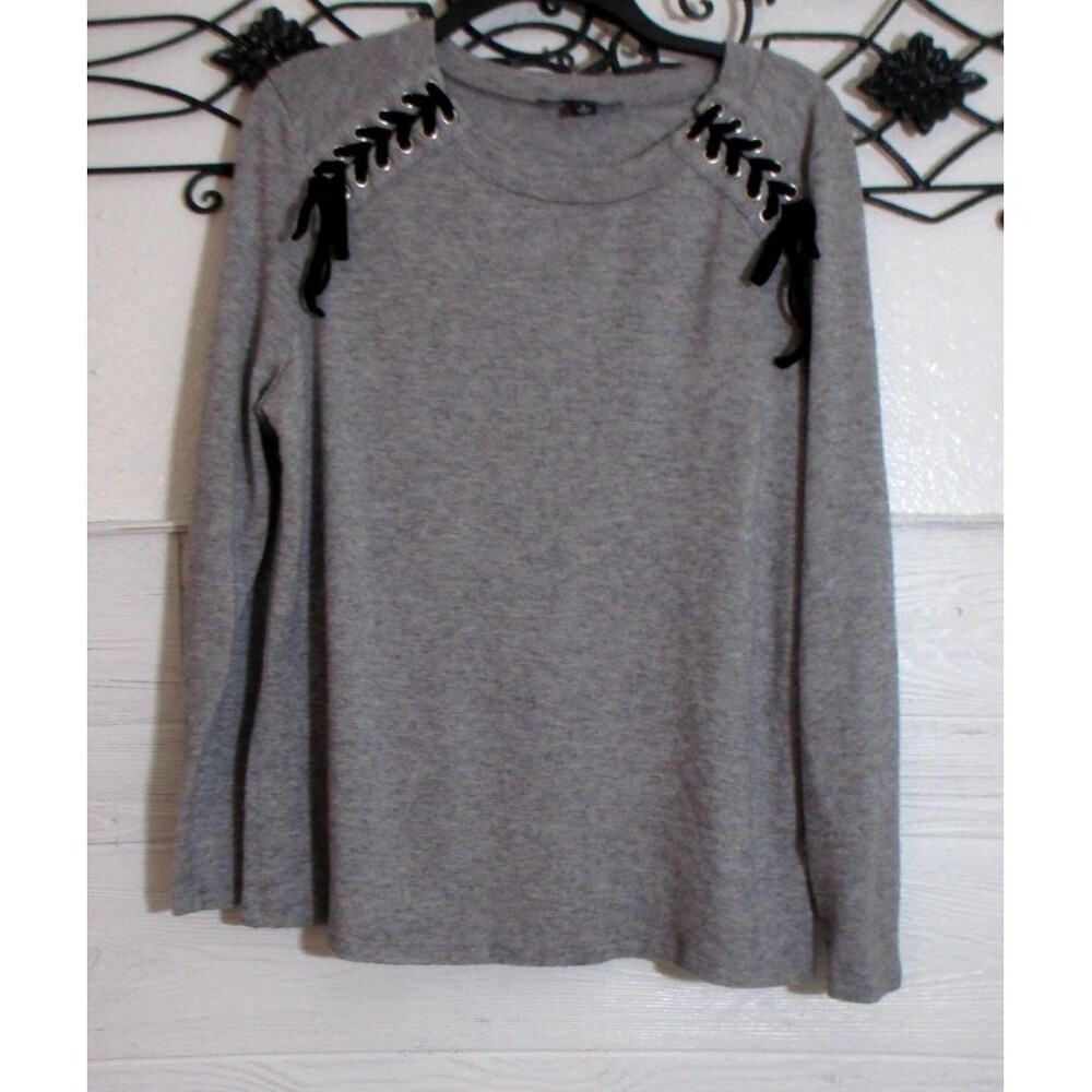 INC International Concepts Pullover Sweater Women's Size XL Gray Long Sleeve